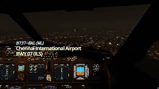 LONG ROLLOUT | BUTTER LANDING | B737-8AL(WL) | CHENNAI RWY 25 (ILS) | FSREALISTIC PRO | MSFS 2020