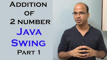 Addition of 2 number using Java Swing Part 1