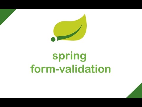 SPRING FRAMEWORK - (HTML) FORM VALIDATION