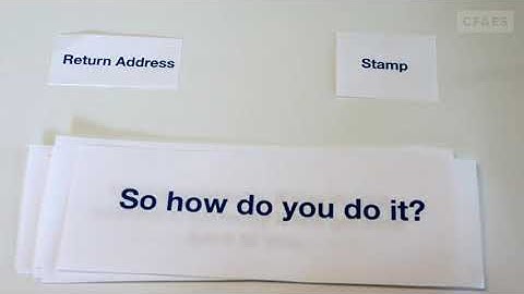 How to Address an Envelope