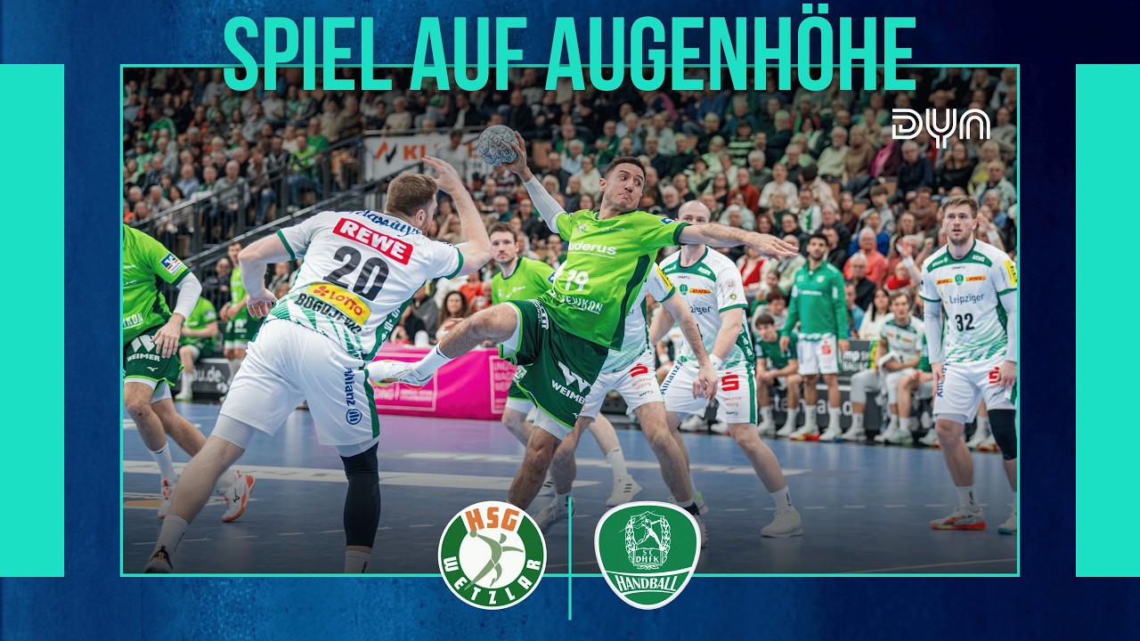 Highlights: HSG Wetzlar - SC DHfK Leipzig (Saison 2025/26) DAIKIN HBL | Dyn Handball