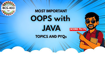 OOPs with Java (BCS-403) | Most Important Topics & Exam Cheat Sheet 🔥 | AKTU 2025