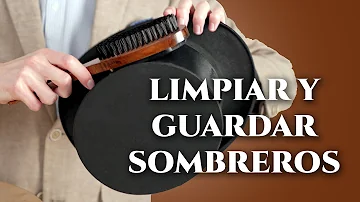 ¿Cómo limpiar un sombrero de fieltro negro?