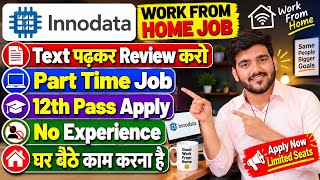 Innodata Work From Home Jobs 2026 | Part Time Job | Online Jobs At Home | Verified WFH 12th Pass Job