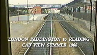 BR in the 1980s London Paddington to Reading Cab View On Board a Class 117 DMU in the Summer of 1988