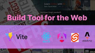 Vite building tool for web. #vite #reactjs #angular