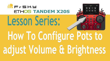 How to configure Pot to adjust Volume & Brightness on your FrSky X20 receiver.