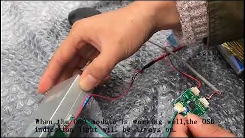 R2TECK OSD module Using Instructions