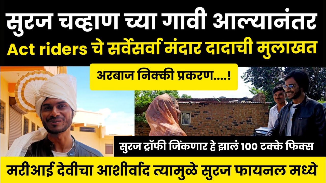 Act Riders चे सर्वेसर्वा मंदार दादाची मुलाखत | Suraj Chavan | Big Boss ...
