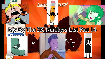 My By The 2K Numbers List Part 14