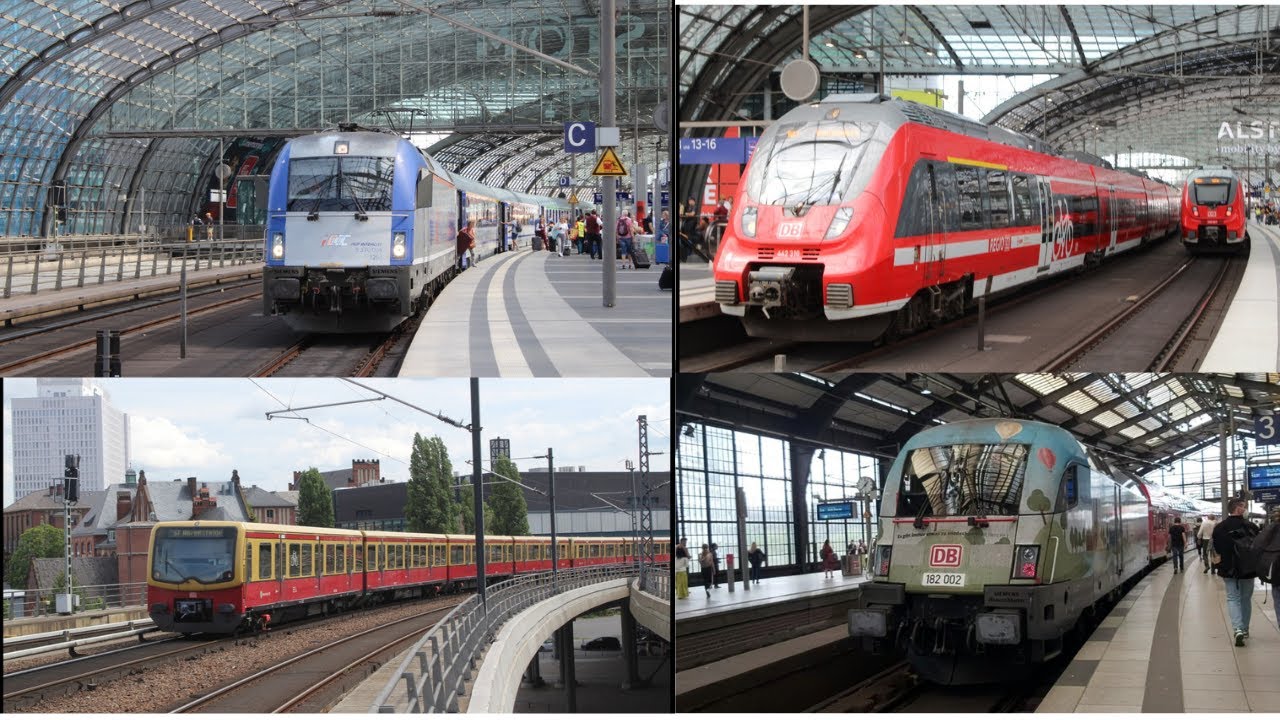 Pociągi/Züge Berlin Hbf/Berlin Friedrichstraße