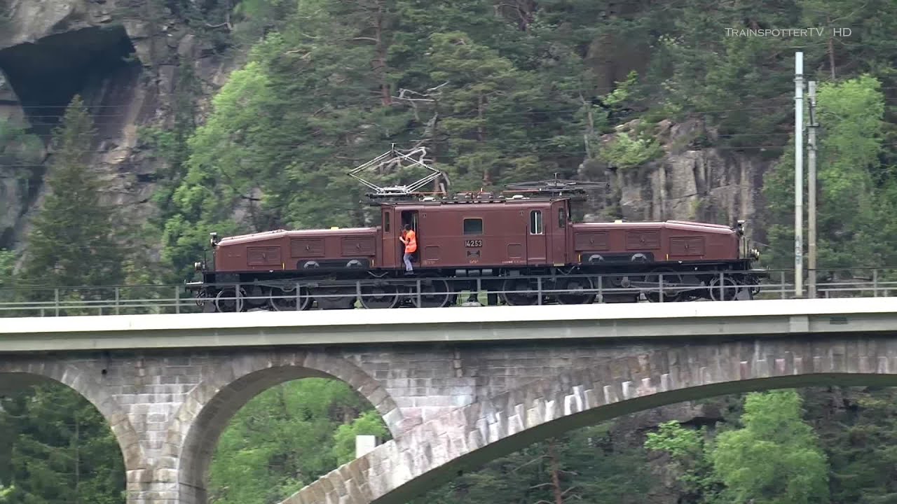 Gotthardbahn/Ferrovia del Gottardo: SBB Historic Krokodil Ce 6/8 II 14253 in Trouble!