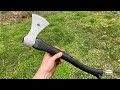 Forging a wrought iron camp axe