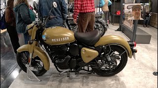 Royal Enfield Classic 350 retro naked cruiser scrambler roadster bike motorcycle walkaround A1825