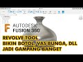 Tutorial Revolve Tool Fusion 360 : Bikin Botol, Vas, dll Jadi Gampang Banget
