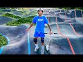 Je teste le plus gros pumptrack de france en trottinette 