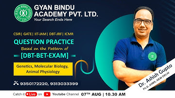CSIR NET JRF LIFE SCIENCES, DBT, ICMR, GATE, IIT-JAM (Question Practice DBT-BET Exam )
