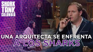 Una arquitecta muy nerviosa se enfrenta a los Tiburones | Shark Tank Colombia