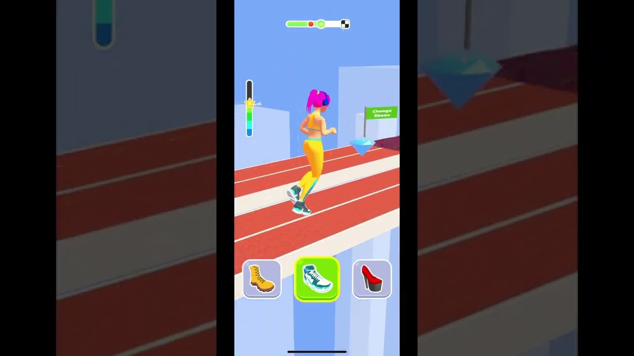 Game play shoe race level 6 