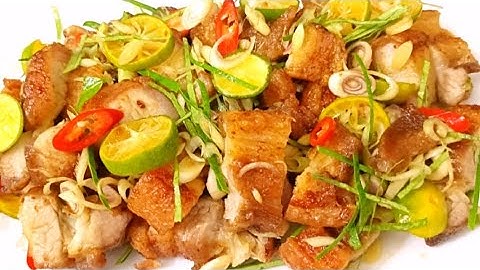 Cách làm thịt ba rọi lắc sả tắc, chua cay lạ miệng ,món ăn chống ngán