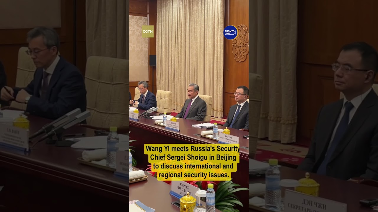 Chinese FM Wang Yi meets Russia's Security Chief in Beijing