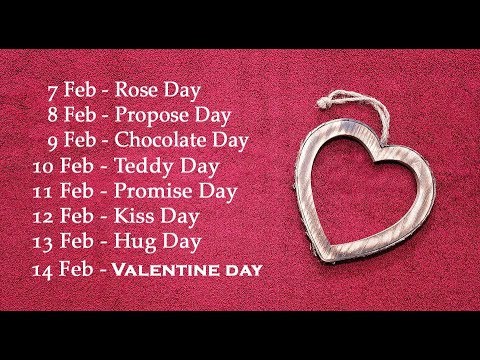 rose day chocolate day propose day