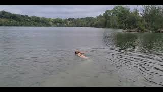 Peekay's First Swim!  Co-star- Jake the Puppy!