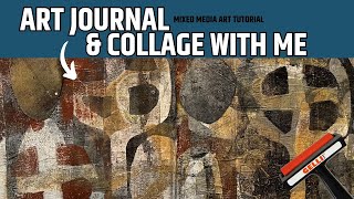 Mixed Media Art Journaling & Collage! Using Gel Prints