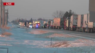 WHO 13 Car Cam: Road conditions after morning blizzard