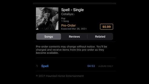 PRE—ORDER “SPELL” on iTunes