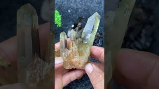 Natural Mineral Black Crystal Ore Specimen Hhand-polished Feng Shui