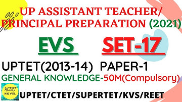 up assistant teacher preparation | uptet 2013-14 evs solved paper | evs uptet classes