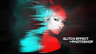 How to Create Glitch Effect in #photoshop #photoediting screenshot 2