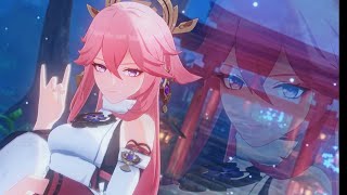 Yae Miko Gameplay - Genshin Impact Version 2.5 #hoyolab #hoyoverse