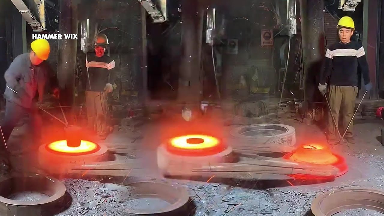 The Process Of Forging Steel Using Giant Hydraulic Hammers Part 540 ...