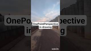One point perspective in drawing see in this video #art #drawingmatters