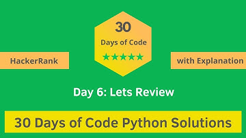 HackerRank Day 6: Let