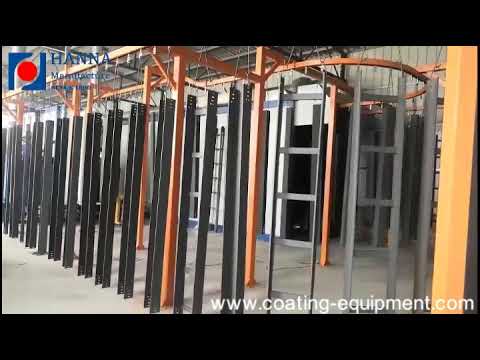 Powder Coating Load Bar Automatic powder coating line for guard bar - YouTube