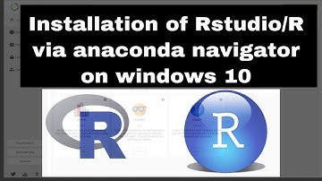 How to install & setup R environment for RStudio in anaconda on windows 10.