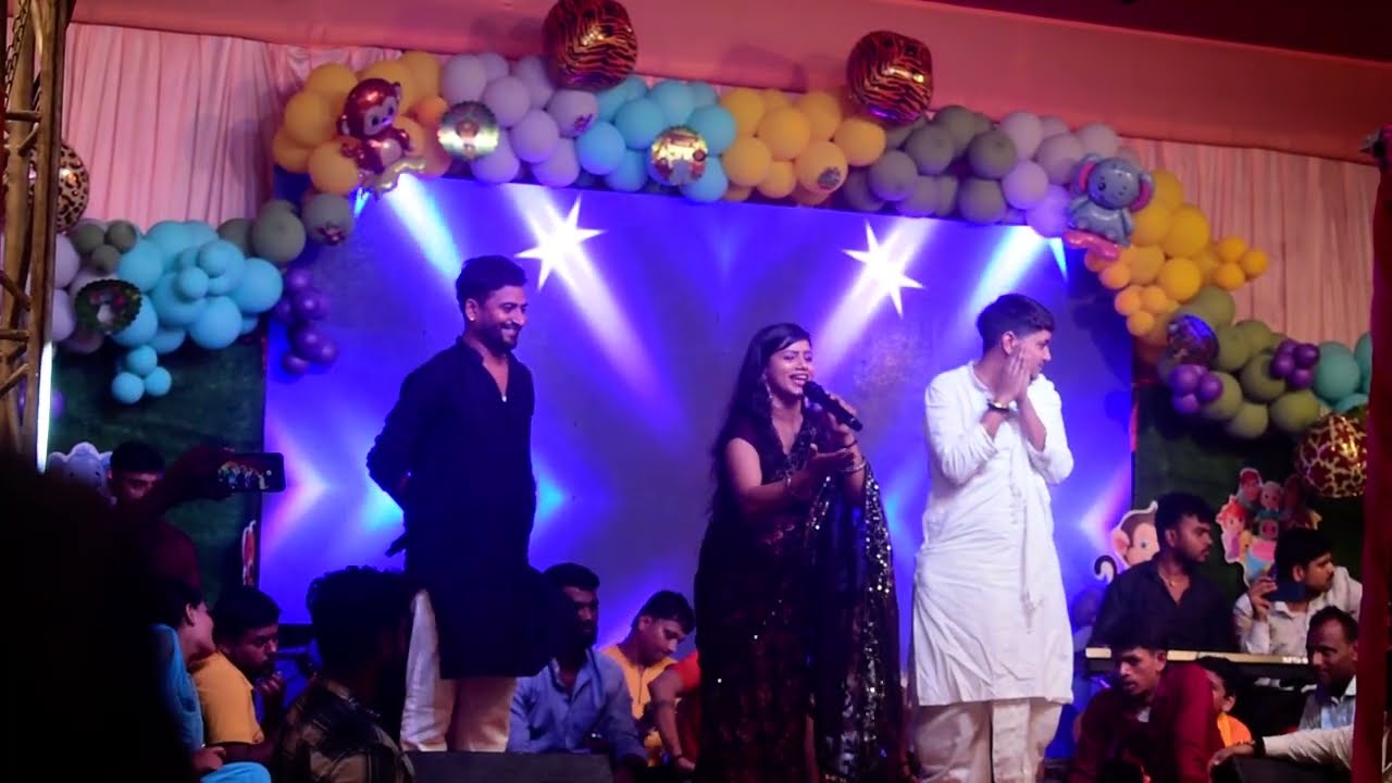 Bhojpuri stage show ￼program ||sonam music live ||golu raja ka stage show||