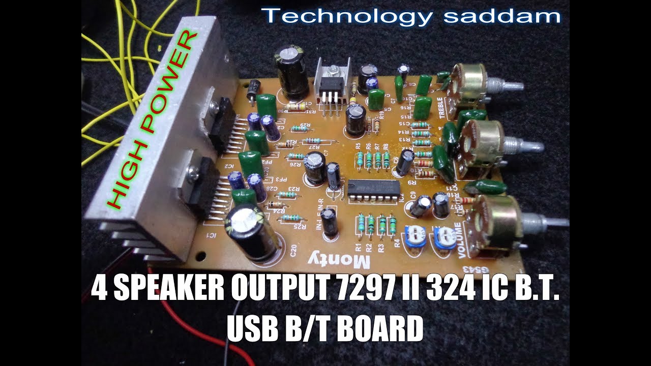 TDA7297 Dual ic board Amplifier|| how to make TDA 7297 Dual IC wiring