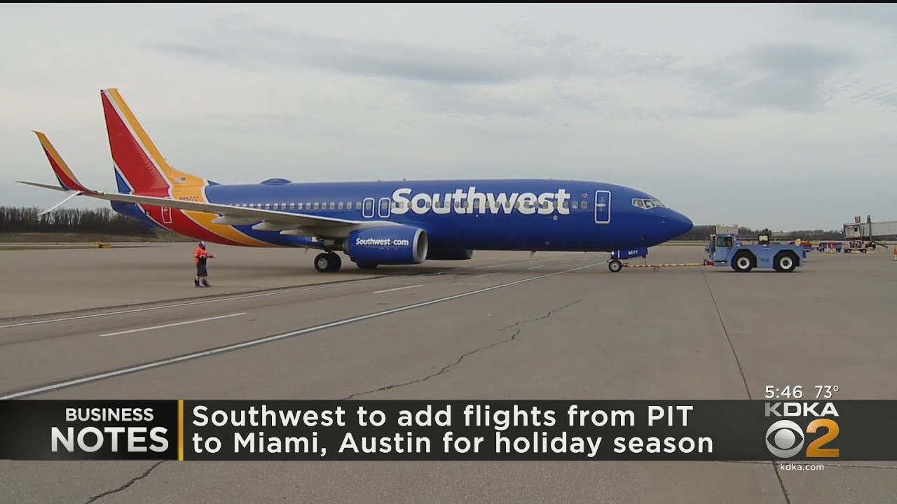 Southwest Adds 2 Seasonal Non-Stop Flights At Pittsburgh International