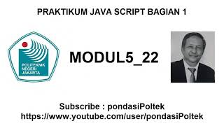 PRAKTIKUM JAVA SCRIPT BAGIAN 1 MODUL5 22