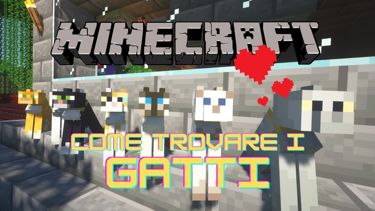 GATTI!!! COME TROVARLI E ADDOMESTICARLI!!! - Tutorial Minecraft ITA