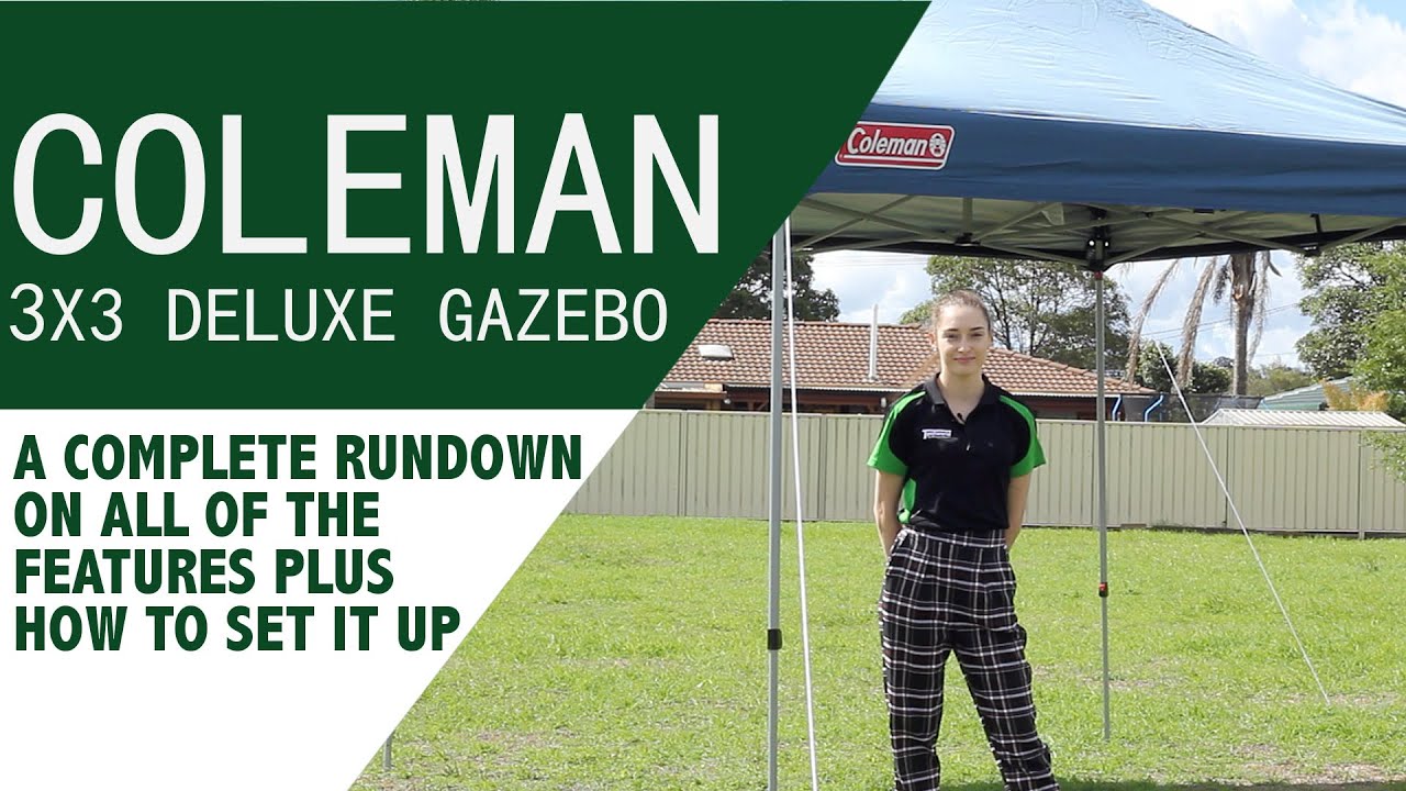 Coleman Deluxe Gazebo 3x3m Review YouTube