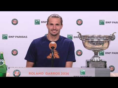 Video Roland-Garros 2026 - Alexander Zverev sein erster Grand Slam: „Ich bin schon ein bisschen betrunken