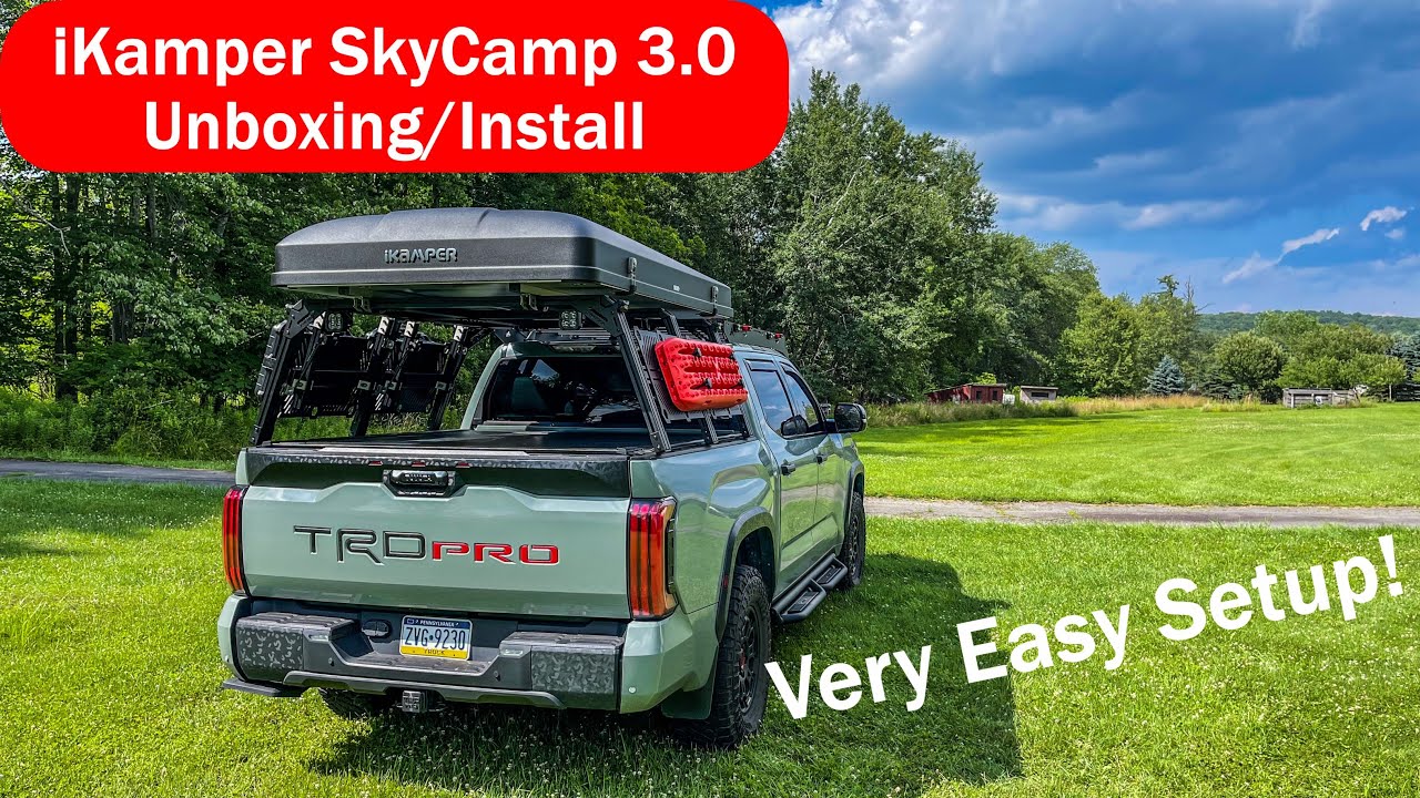 iKamper SkyCamp 3.0, распаковка/установка на TRD Pro 2022 года...Xtrusion Overland XTR3 Bedrack