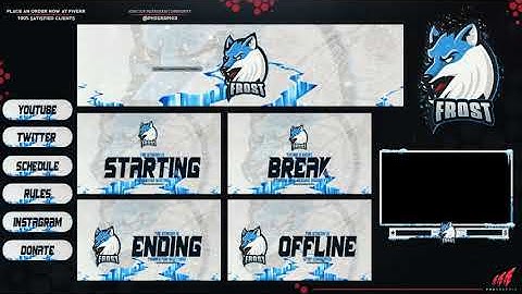 Amazing full #twitch overlay package