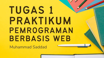 Tugas 1 Praktikum Pemrograman Berbasis Web