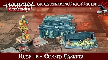 WARCRY CATACOMBS CURSED CASKETS - WARCRY QUICK RULES REFERENCE GUIDE #8 - Warhammer Warcry Rules
